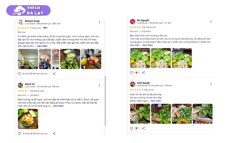 Nem nướng Tân Long Đà Lạt quán lâu năm dân địa phương thích 10 nem nướng tân long