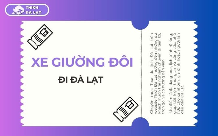 xe giường đôi đi đà lạt