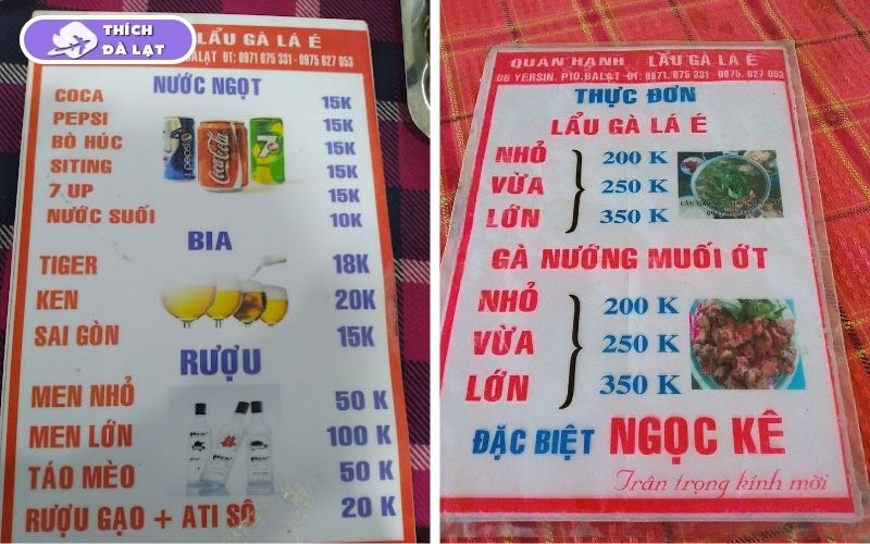 Quán Lẩu gà lá é Hạnh Đà Lạt giá mềm gà ta lá é tươi ngon 7 lẩu gà lá é hạnh đà lạt
