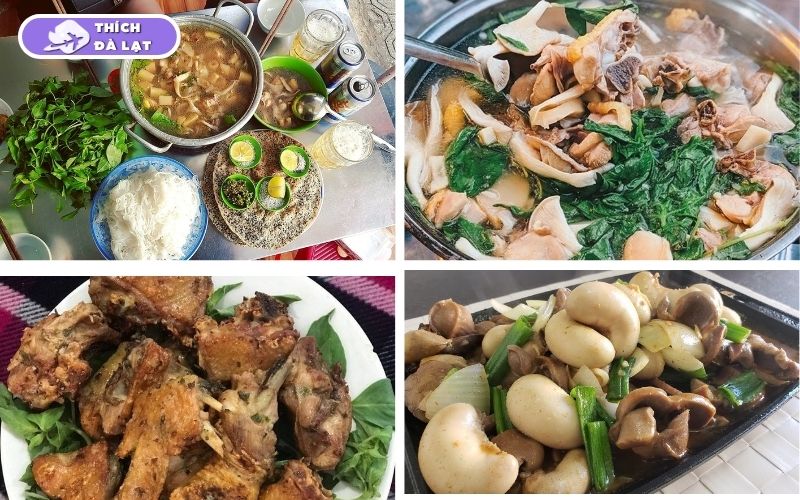 Quán Lẩu gà lá é Hạnh Đà Lạt giá mềm gà ta lá é tươi ngon 8 lẩu gà lá é hạnh đà lạt