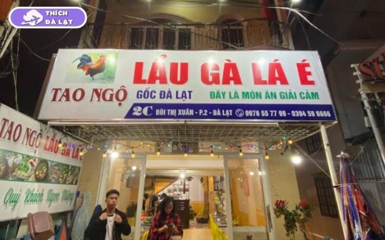 Quán Lẩu gà lá é 2C Bùi Thị Xuân Đà Lạt hương vị khó quên phố núi 5 lẩu gà lá é 2c bùi thị xuân đà lạt