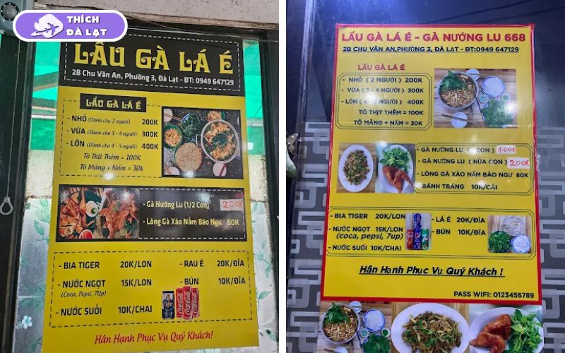 Quán Lẩu gà lá é 668 đà lạt lẩu cay ngọt chuẩn vị Phú Yên 8 lẩu gà lá é 668