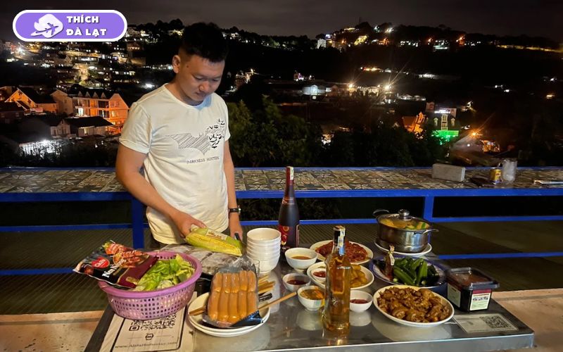 Quán Lẩu gà lá é Alida Đà Lạt view đẹp chuẩn vị Phú Yên bản sắc 9 lẩu gà lá é alida