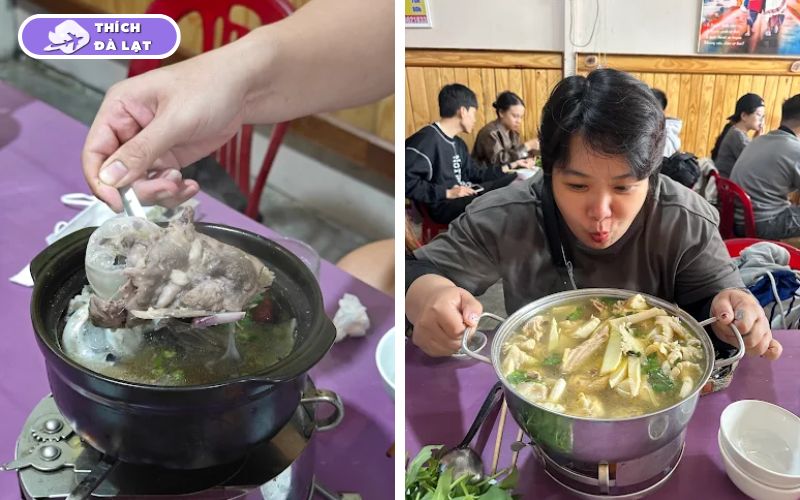 Quán Lẩu gà lá é Cao Phụng Đà Lạt gà ta cay thơm chuẩn Phú Yên 10 lẩu gà lá é cao phụng