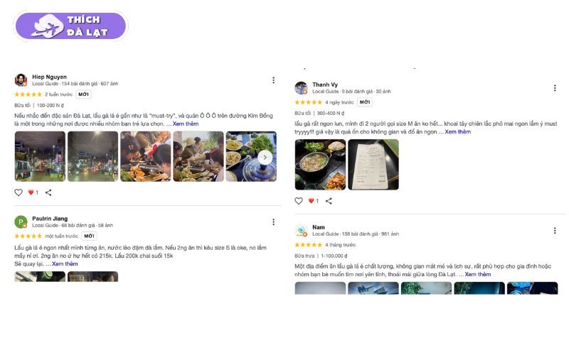 lẩu gà lá é ò ó o đà lạt