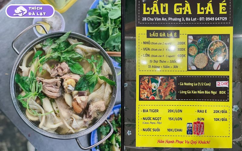 Top 10 quán lẩu gà lá é Tao Ngộ ngon, nổi tiếng nhất tại Đà Lạt 21 lẩu gà lá é tao ngộ