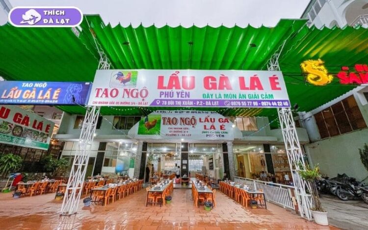 lẩu gà lá é tao ngộ 78 bùi thị xuân