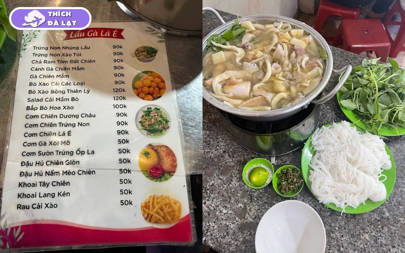 Lẩu gà lá é Tao Ngộ đường 3/4 quán lẩu nổi tiếng Đà Lạt 10 lẩu gà lá é tao ngộ đường 3/4