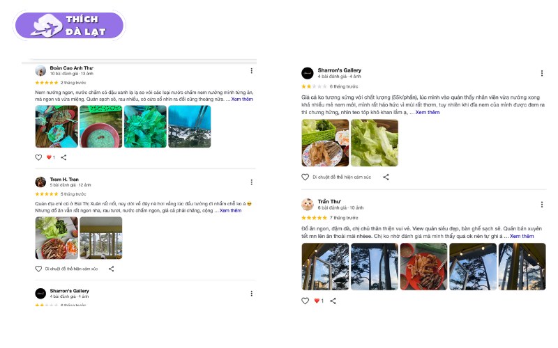 Quán Nem nướng Bà Nghĩa view rừng thông ăn nem cực chill Đà Lạt 10 nem nướng bà nghĩa