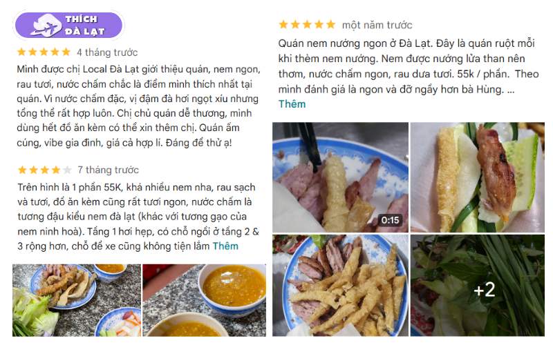 Quán nem nướng Dũng Lộc điểm hẹn quen thuộc của dân Đà Lạt 9 nem nướng dũng lộc