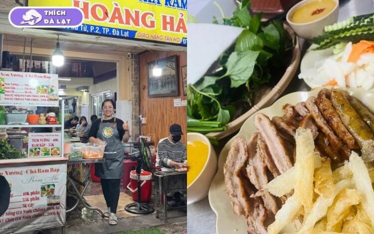 Quán nem nướng Hoàng Hải hấp dẫn với nem mềm nước chấm đậm đà 5 nem nướng hoàng hải