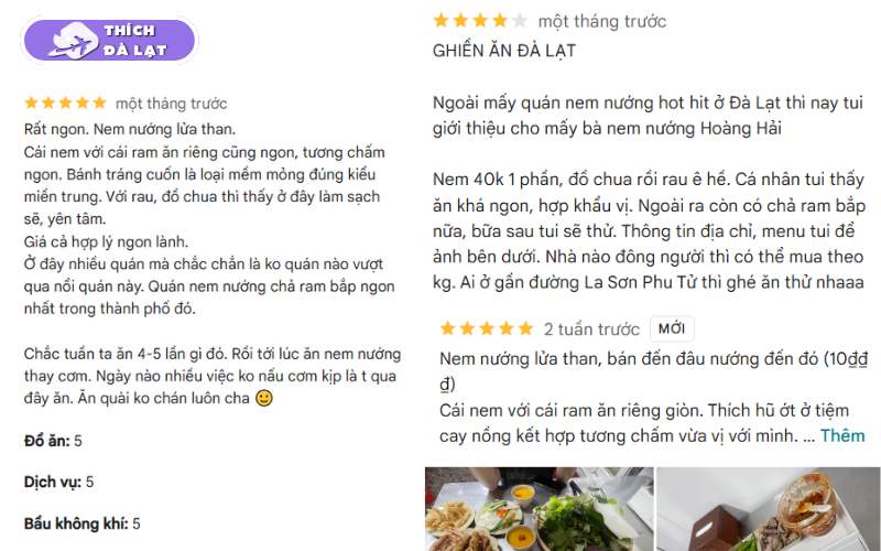 Quán nem nướng Hoàng Hải hấp dẫn với nem mềm nước chấm đậm đà 9 nem nướng hoàng hải