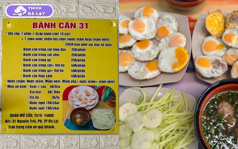 Quán bánh căn 31 Nguyễn Trãi bánh giòn trứng lòng đào ăn là mê 8 bánh căn 31 nguyễn trãi