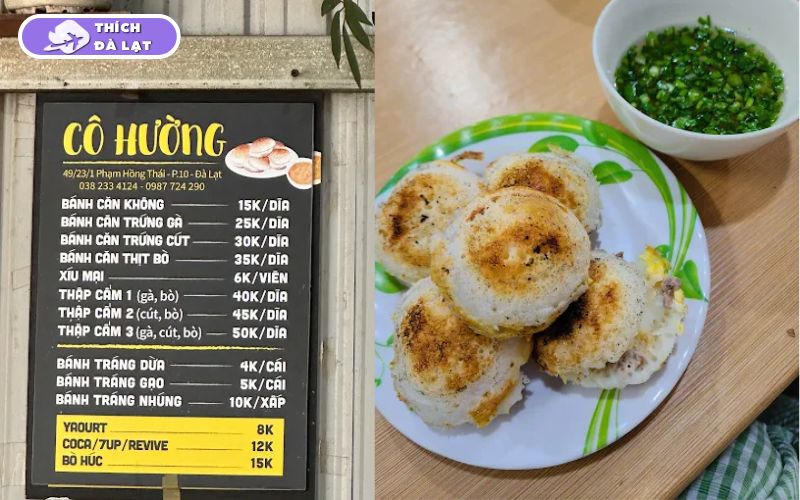 Quán Bánh căn Cô Hường Đà Lạt bánh căn nóng giòn giá bình dân 11 bánh căn cô hường