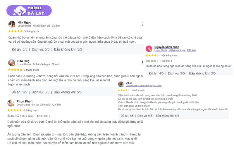 Quán Bánh căn Cô Hường Đà Lạt bánh căn nóng giòn giá bình dân 14 bánh căn cô hường