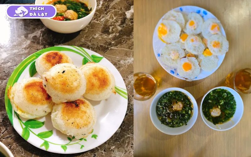 Quán Bánh căn Cô Hường Đà Lạt bánh căn nóng giòn giá bình dân 15 bánh căn cô hường