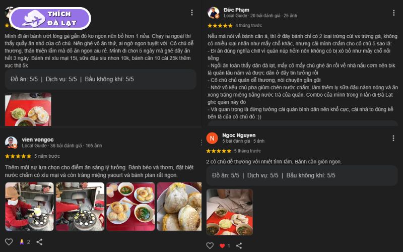 Quán Bánh căn Cô Phúc quán ăn sáng dân dã chuẩn Đà Lạt 12 bánh căn cô phúc