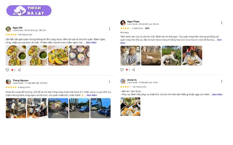 Quán Bánh căn Cô Thương Đà Lạt điểm ăn sáng quen thuộc người dân 10 bánh căn cô thương
