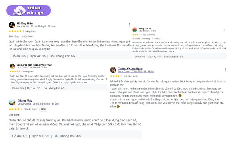 Quán Bánh căn Hiếu Đà Lạt xíu mại to nước chấm đa vị đậm đà 12 bánh căn hiếu