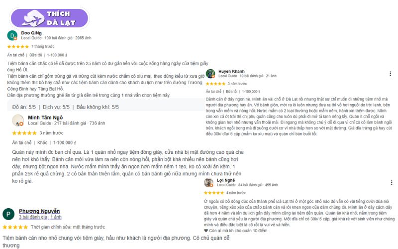 Quán Bánh căn Hồ Út Đà Lạt bánh căn vị xưa nước chấm đậm đà 12 bánh căn hồ út