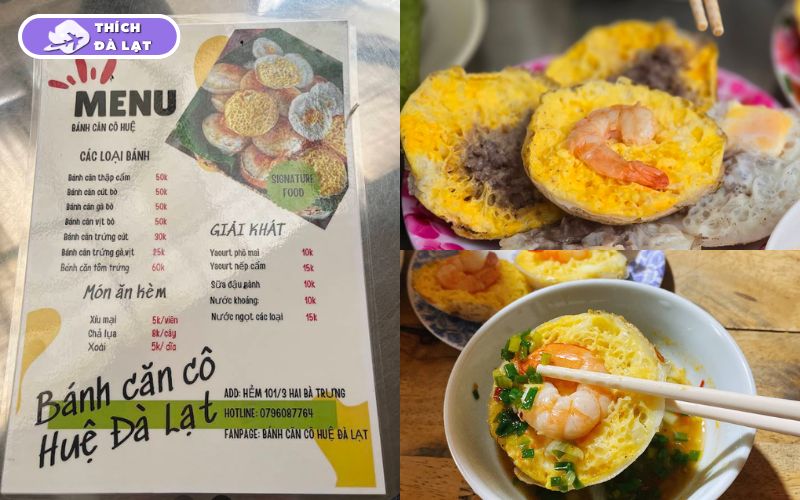 Quán Bánh căn Huệ Đà Lạt bán bánh căn xíu mại ăn là ghiền 8 bánh căn huệ đà lạt