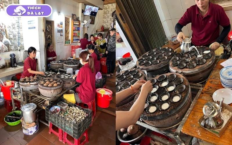 Quán Bánh căn Lệ Đà Lạt bánh giòn nóng hổi xíu mại đậm đà 9 bánh căn lệ