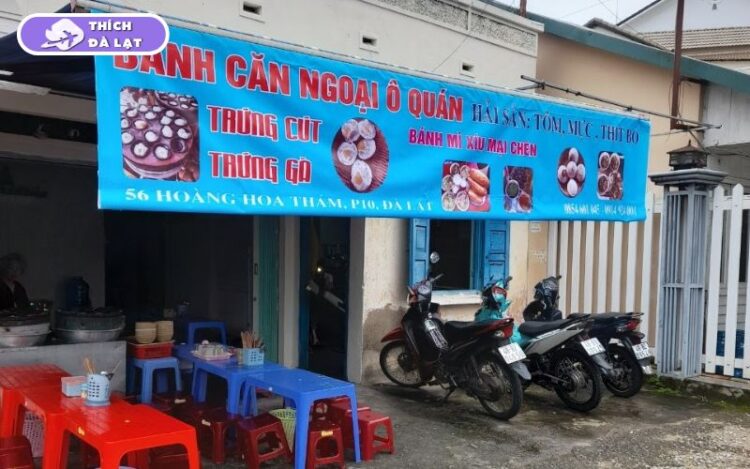 bánh căn ngoại ô quán