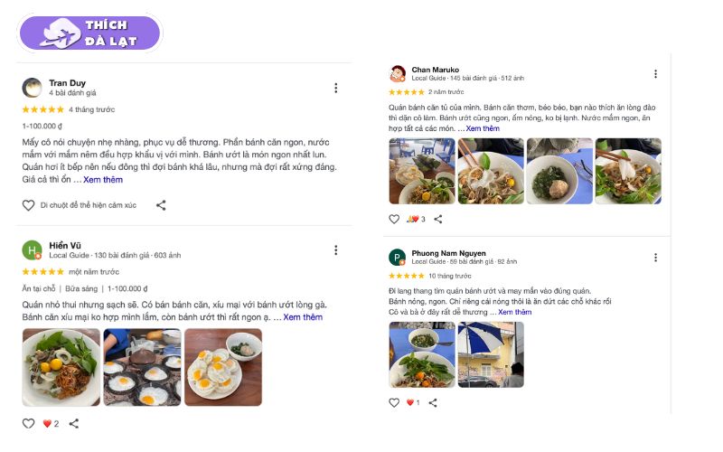 Quán Bánh căn Tăng Bạt Hổ Đà Lạt quán nhỏ nhưng luôn đông khách 11 bánh căn tăng bạt hổ