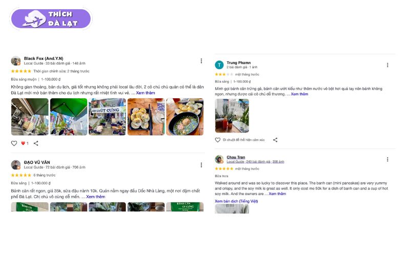 Quán Bánh căn Út Cưng Đà Lạt quán nhỏ sạch sẽ rất đông khách 10 bánh căn út cưng