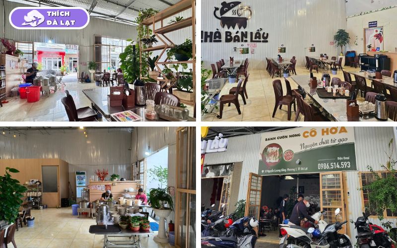 Quán Bánh cuốn Cô Hoá bánh nóng tráng tại chỗ đông khách 7 bánh cuốn cô hoá