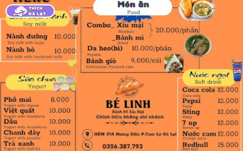 Quán Bánh mì xíu mại Bé Linh xíu mại mềm nước dùng nóng hổi 7 bánh mì xíu mại bé linh