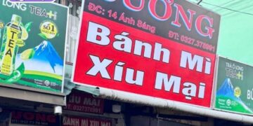 bánh mì xíu mại cô sương