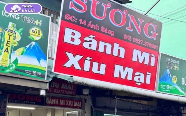Quán Bánh mì xíu mại Cô Sương chén xíu mại béo thơm chất lượng 6 bánh mì xíu mại cô sương