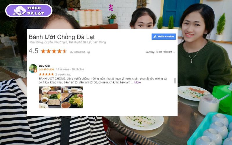 Quán Bánh ướt chồng Đà Lạt topping đa dạng đầy đặn giá bình dân 10 bánh ướt chồng đà lạt