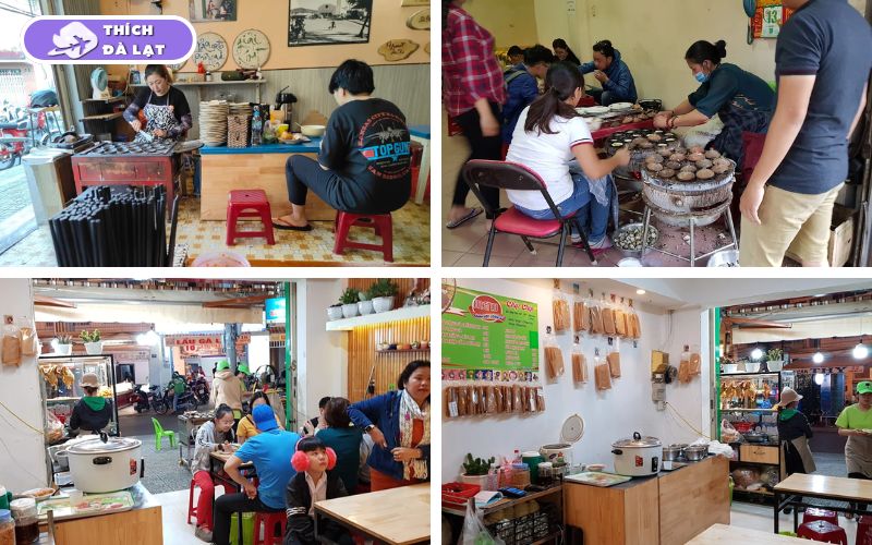 Quán Bánh ướt lòng gà 07 Tăng Bạt Hổ gần chợ Đà Lạt đông khách 7 bánh ướt lòng gà 07 tăng bạt hổ