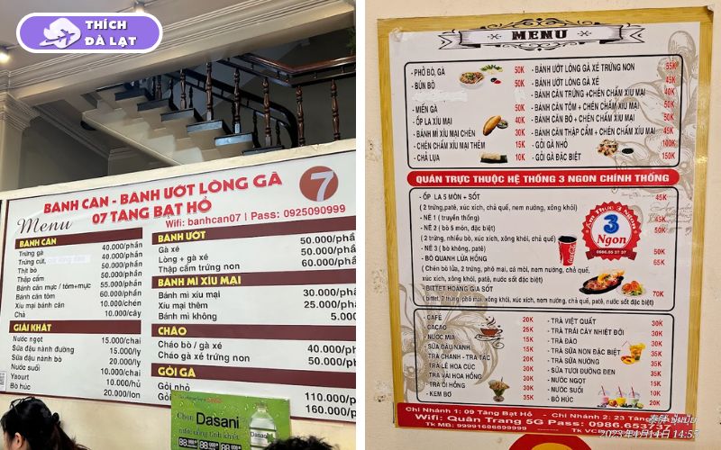 Quán Bánh ướt lòng gà 07 Tăng Bạt Hổ gần chợ Đà Lạt đông khách 8 bánh ướt lòng gà 07 tăng bạt hổ