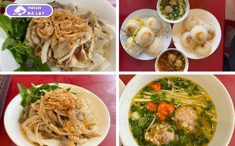 Quán Bánh ướt lòng gà 07 Tăng Bạt Hổ gần chợ Đà Lạt đông khách 9 bánh ướt lòng gà 07 tăng bạt hổ