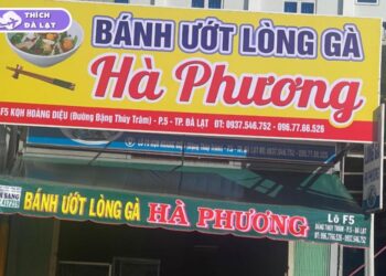 bánh ướt lòng gà hà phương