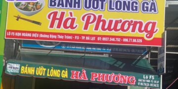 bánh ướt lòng gà hà phương
