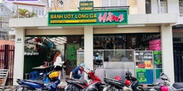 bánh ướt lòng gà hằng