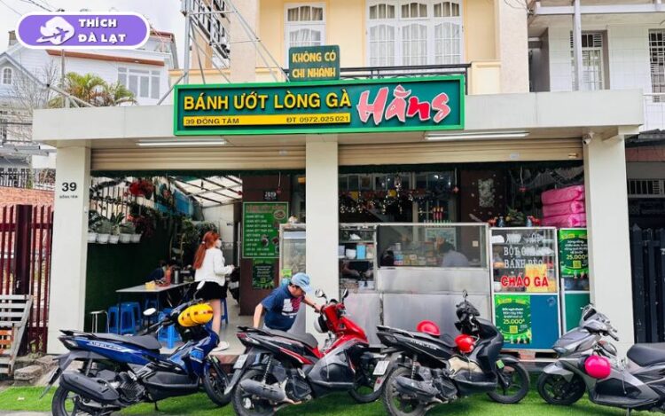 bánh ướt lòng gà hằng