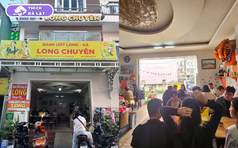 Quán Bánh ướt lòng gà Long quán ăn đông khách nhất Đà Lạt 7 bánh ướt lòng gà long