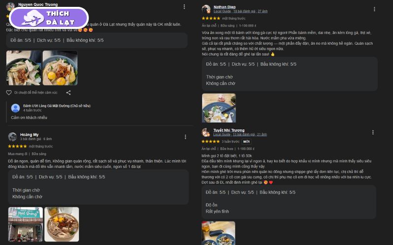 Quán bánh ướt lòng gà Mật Đường bánh ướt mịn gà thơm tròn vị 10 bánh ướt lòng gà mật đường