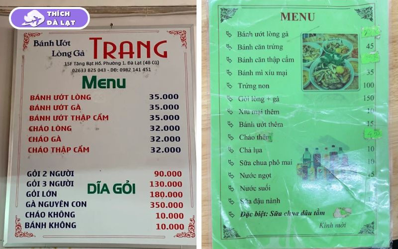 Quán Bánh ướt lòng gà Trang Tăng Bạt Hổ hơn 10 năm đông khách 8 bánh ướt lòng gà trang