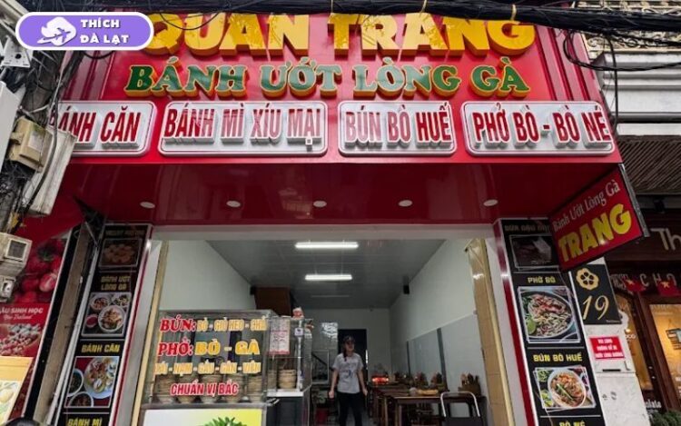 bánh ướt lòng gà trang