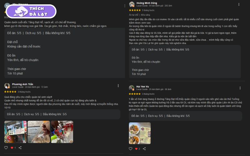 Quán Liên bánh ướt lòng gà 44 Tăng Bạt Hổ chuẩn vị Đà Lạt 10 liên bánh ướt lòng gà 44 tăng bạt hổ