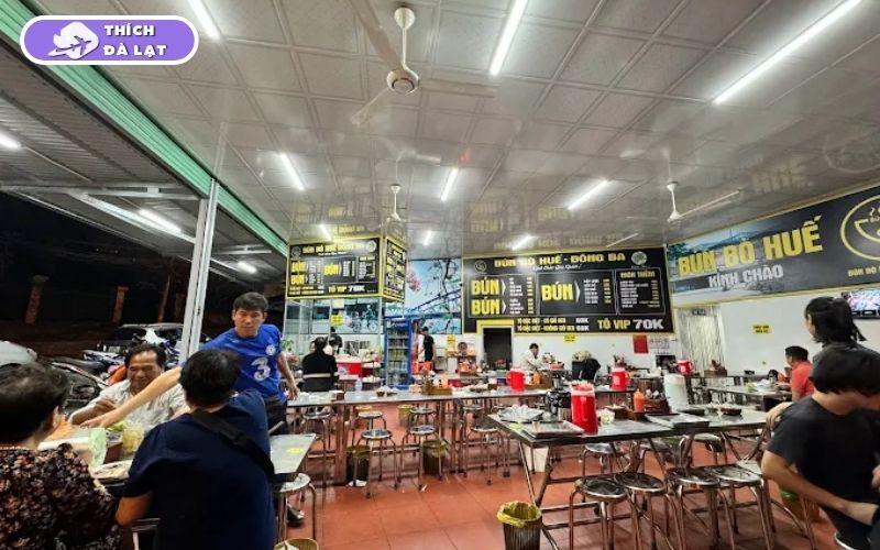 Bún bò Đông Ba Đà Lạt nước lèo thanh trong ăn sáng lý tưởng 10 bún bò đông ba đà lạt