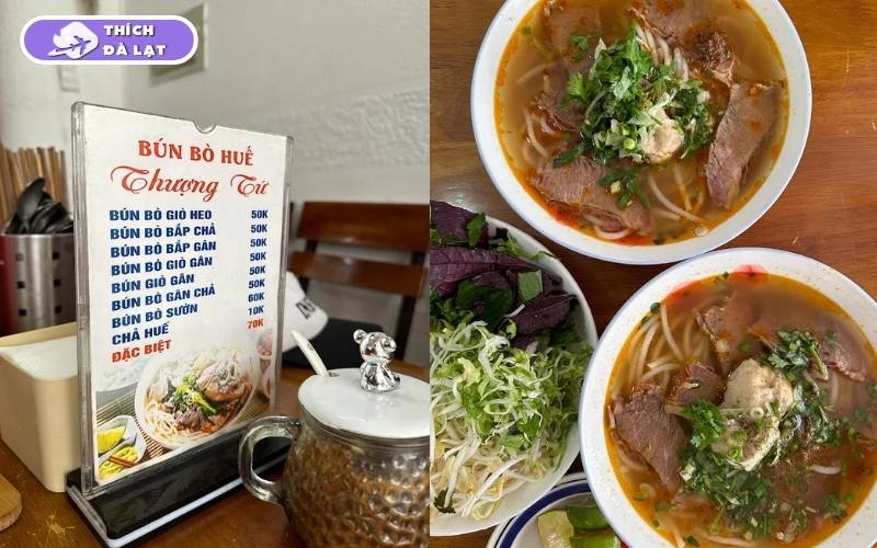 Bún bò Thượng Tứ Đà Lạt hương vị bún bò Huế 10 năm rõ nét 8 bún bò thượng tứ