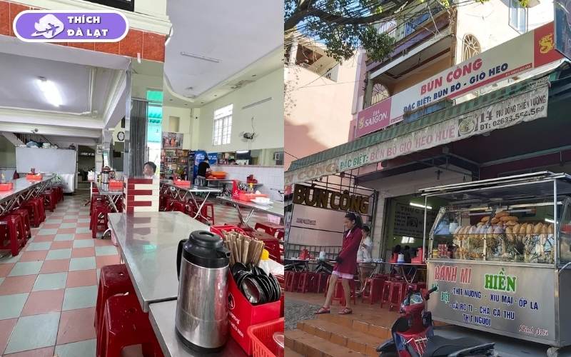 Quán Bún Công Đà Lạt có bún bò giò heo đậm đà giá bình dân 7 bún công đà lạt