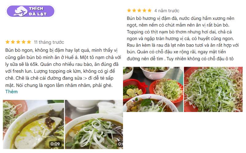 Quán Bún Công Đà Lạt có bún bò giò heo đậm đà giá bình dân 10 bún công đà lạt